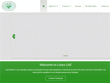 Tablet Screenshot of lutex-ltd.com